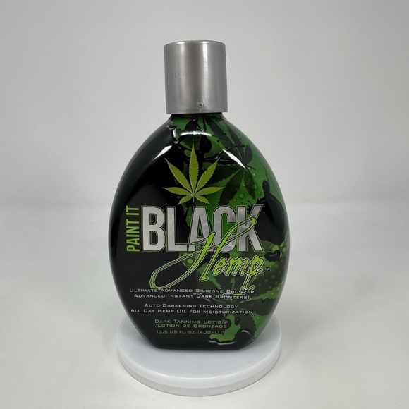 Millennium Tanning Products Paint It Black Hemp Bronzer Indoor Lotion, 13.5 Oz - Picture 1 of 5